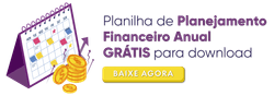 Planilha de planejamento financeiro anual