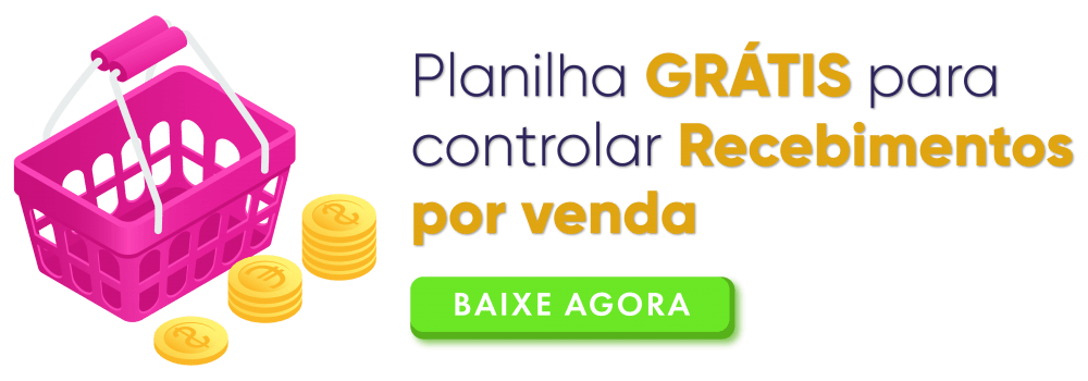 Planilhas para varejo: controle de recebimento por venda