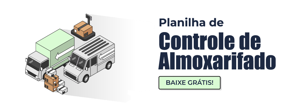 Planilha de controle de almoxarifado Excel grátis para baixar