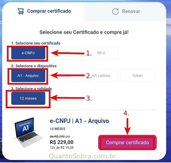 certificado digital a1