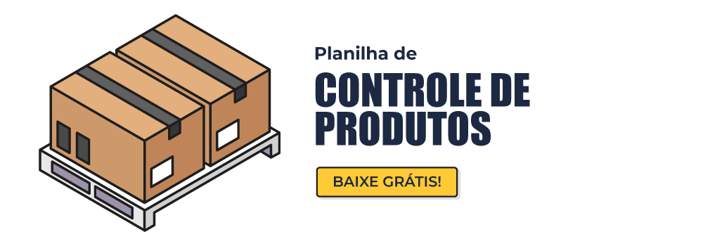 Planilha de controle e cadastro de produtos