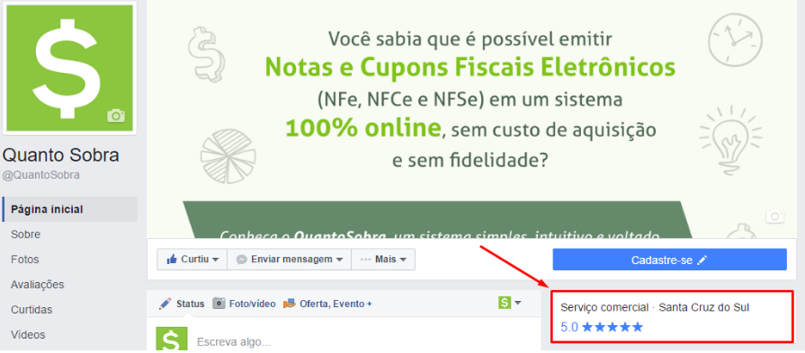 Pagina quantosobra facebook